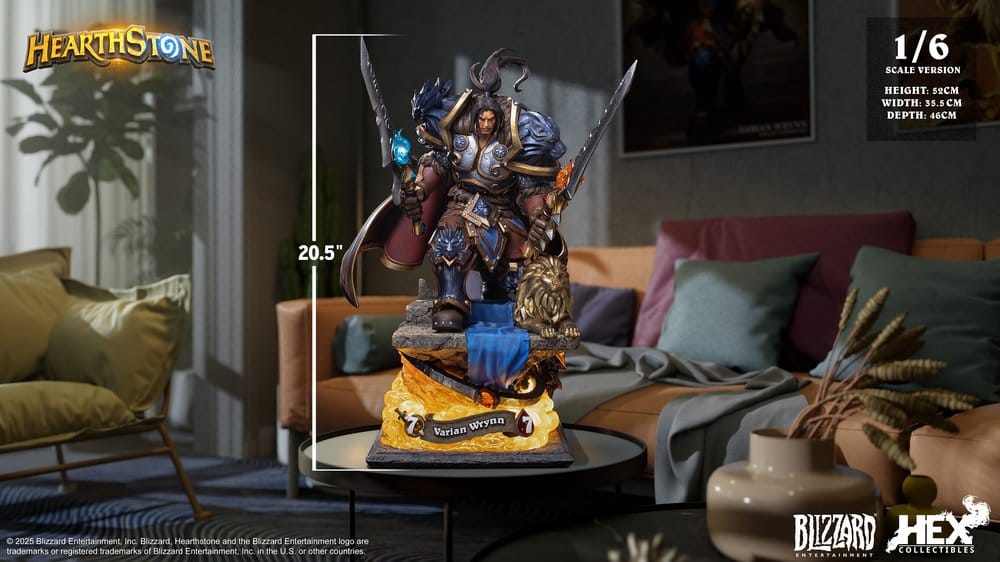 Hearthstone Estatua 1/6 Varian Wrynn 52 cm
