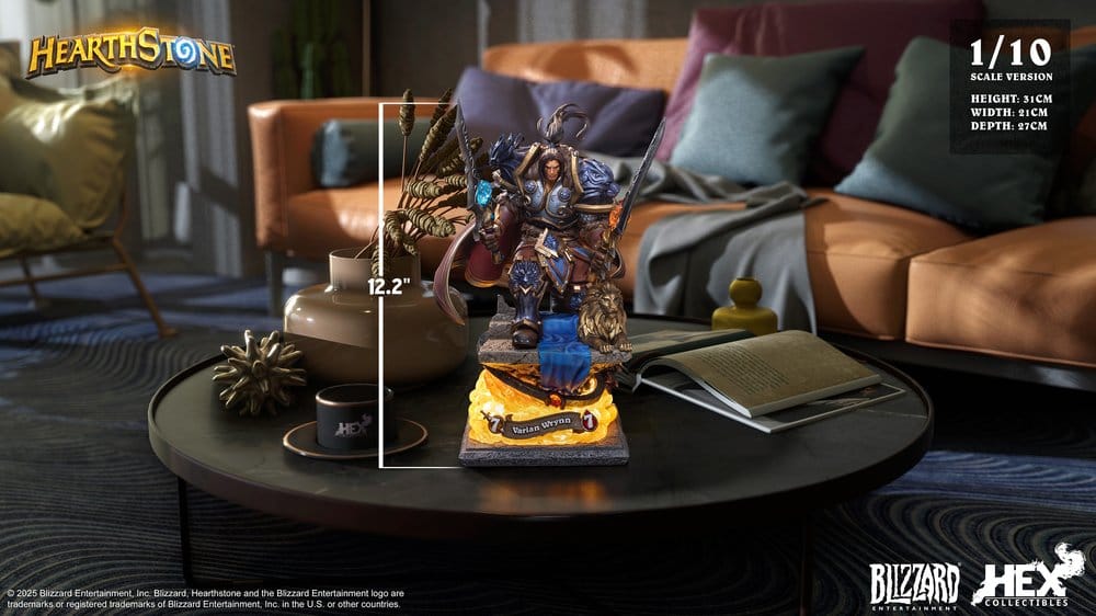 Hearthstone Estatua 1/10 Varian Wrynn 31 cm