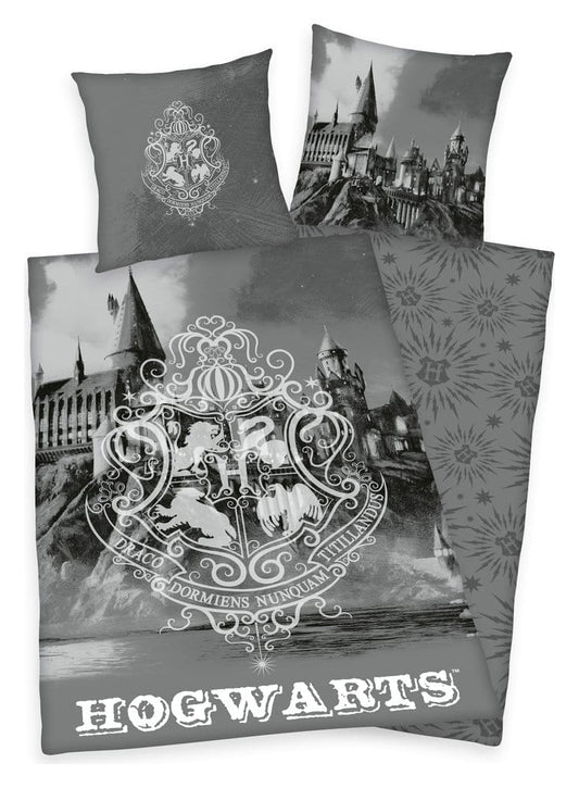Harry Potter Ropa de Cama Hogwarts Gray 135 x 200 cm