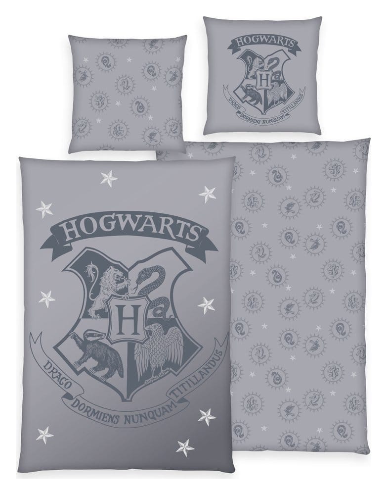 Harry Potter Ropa de Cama Mystical Gray 135 x 200 cm