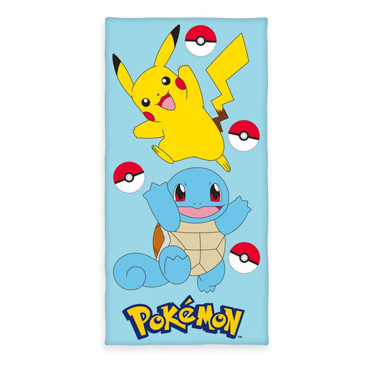Pokémon Toalla Pikachu & Squirtle 75 x 150 cm