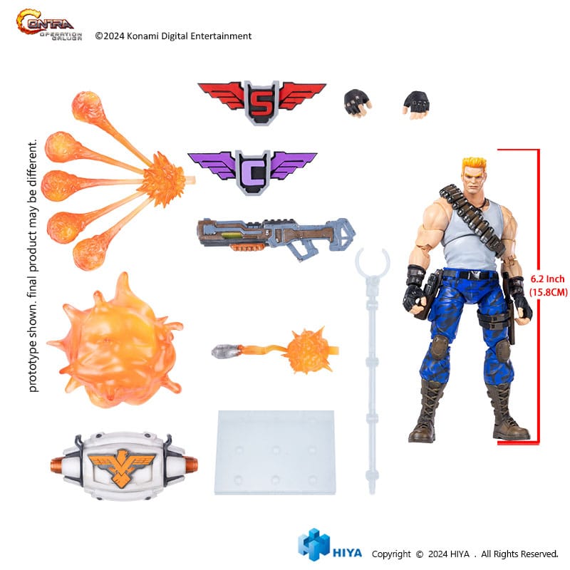 Contra: Operation Galuga Figura Exquisite Basic Bill Rizer 16 cm - Z POP Toys