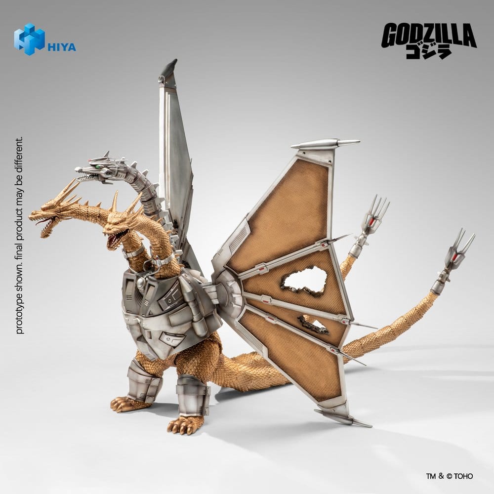 Godzilla vs. King Ghidorah Exquisite Basic Figura Battle Damaged Mecha King Ghidorah 33 cm