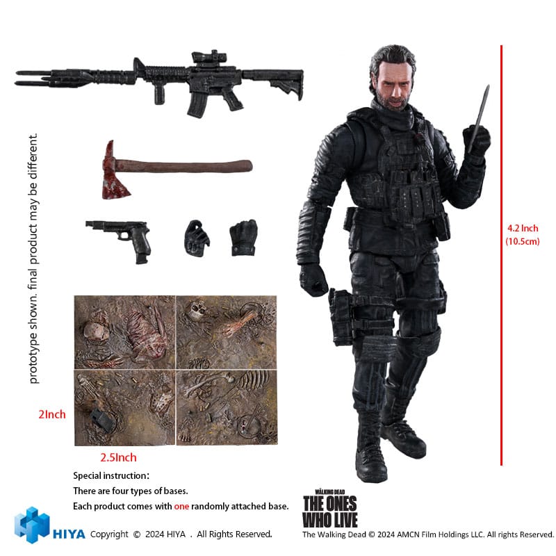 The Walking Dead: The Ones Who Lived Figura 1/18 Exquisite Mini Rick Grimes 11 cm - Z POP Toys