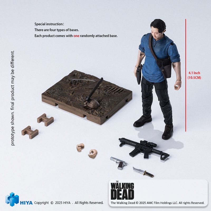 The Walking Dead Figura 1/18 Exquisite Mini Series Glenn 11 cm - Z POP Toys