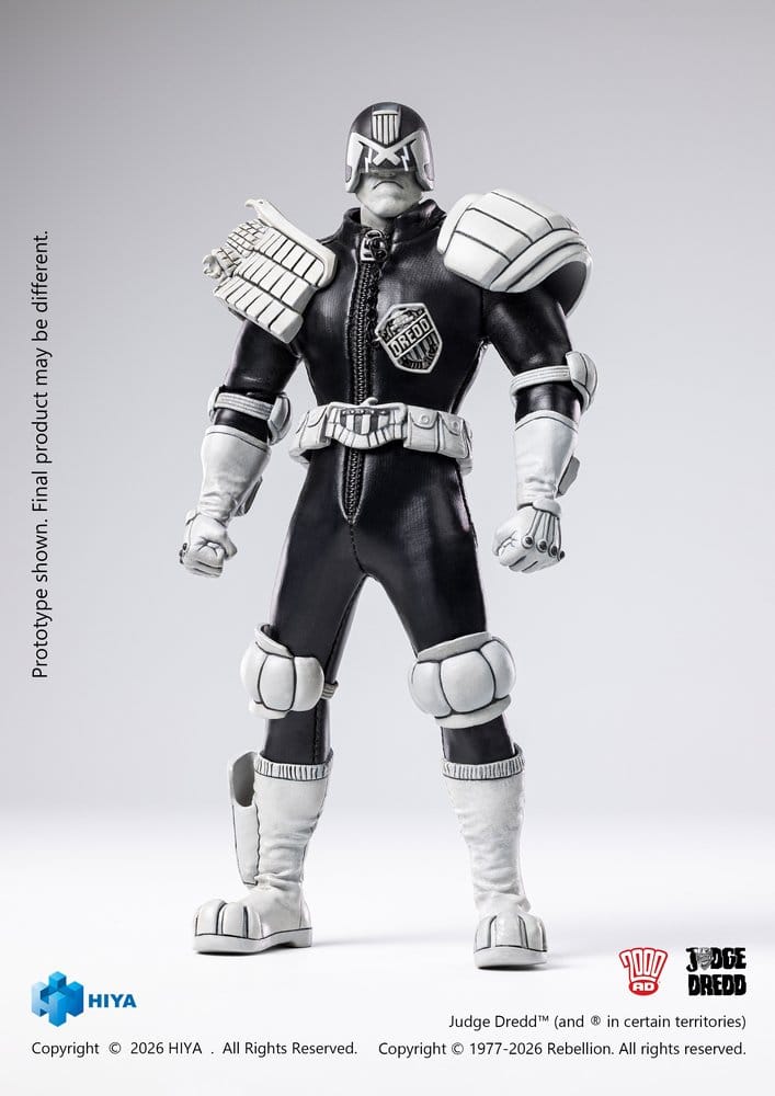 Judge Dredd Exquisite Super Figura 1/12 Judge Dredd Black & White Ver. 15 cm