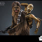 Star Wars Episode V Figura Movie Masterpiece 1/6 Chewbacca with Disassembled C-3PO 36 cm