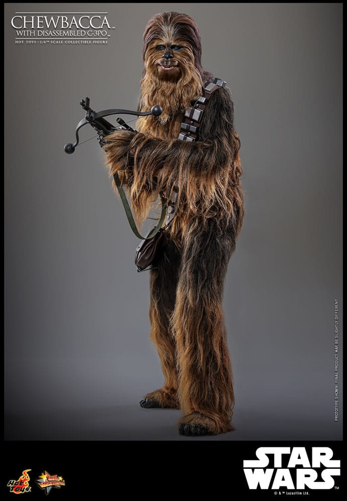 Star Wars Episode V Figura Movie Masterpiece 1/6 Chewbacca with Disassembled C-3PO 36 cm