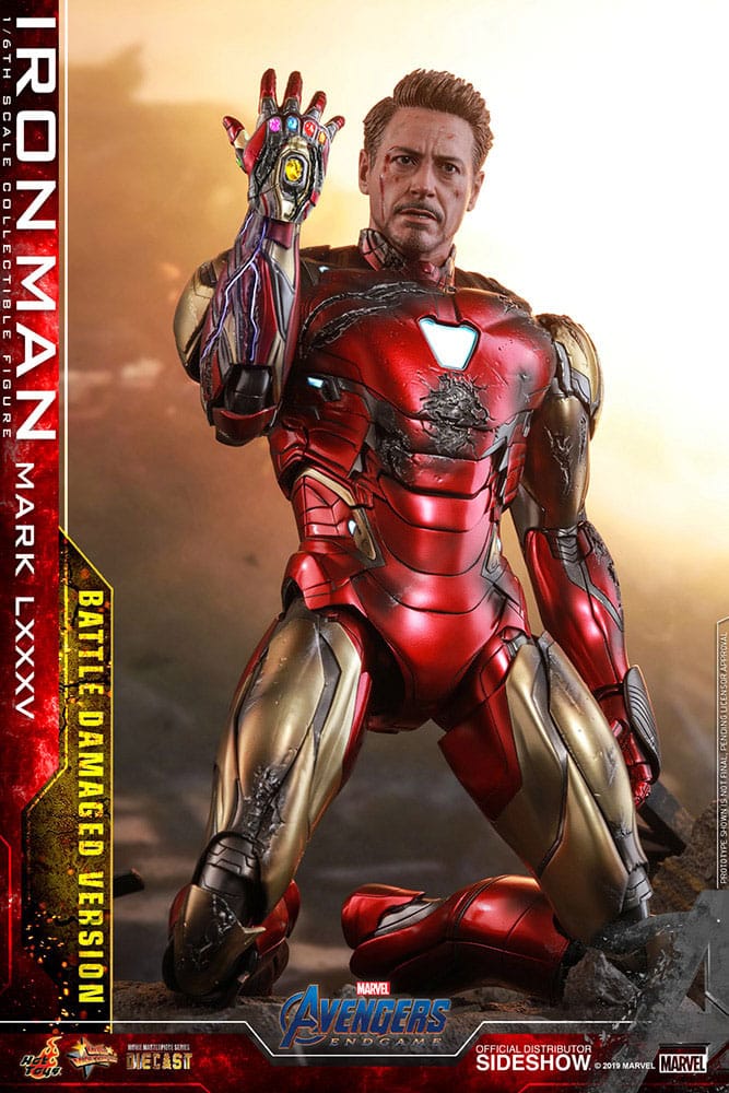 Vengadores: Endgame Figura Movie Masterpiece Diecast 1/6 Iron Man Mark LXXXV (Battle Damaged Version) Special Edition 32 cm