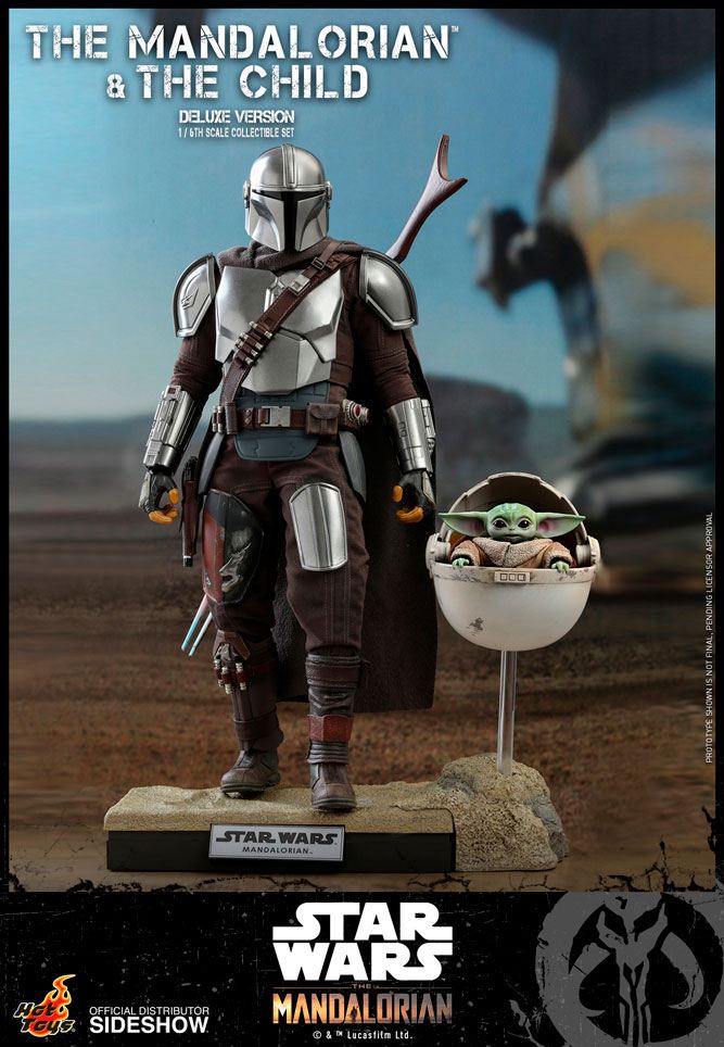 Star Wars The Mandalorian Pack de 2 Figuras 1/6 The Mandalorian & The Child Deluxe 30 cm