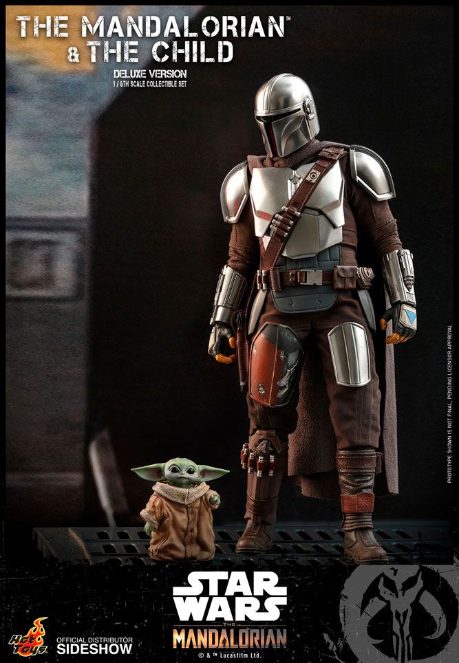 Star Wars The Mandalorian Pack de 2 Figuras 1/6 The Mandalorian & The Child Deluxe 30 cm