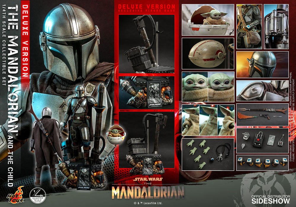 Star Wars The Mandalorian Pack de 2 Figuras 1/4 The Mandalorian & The Child Deluxe 46 cm