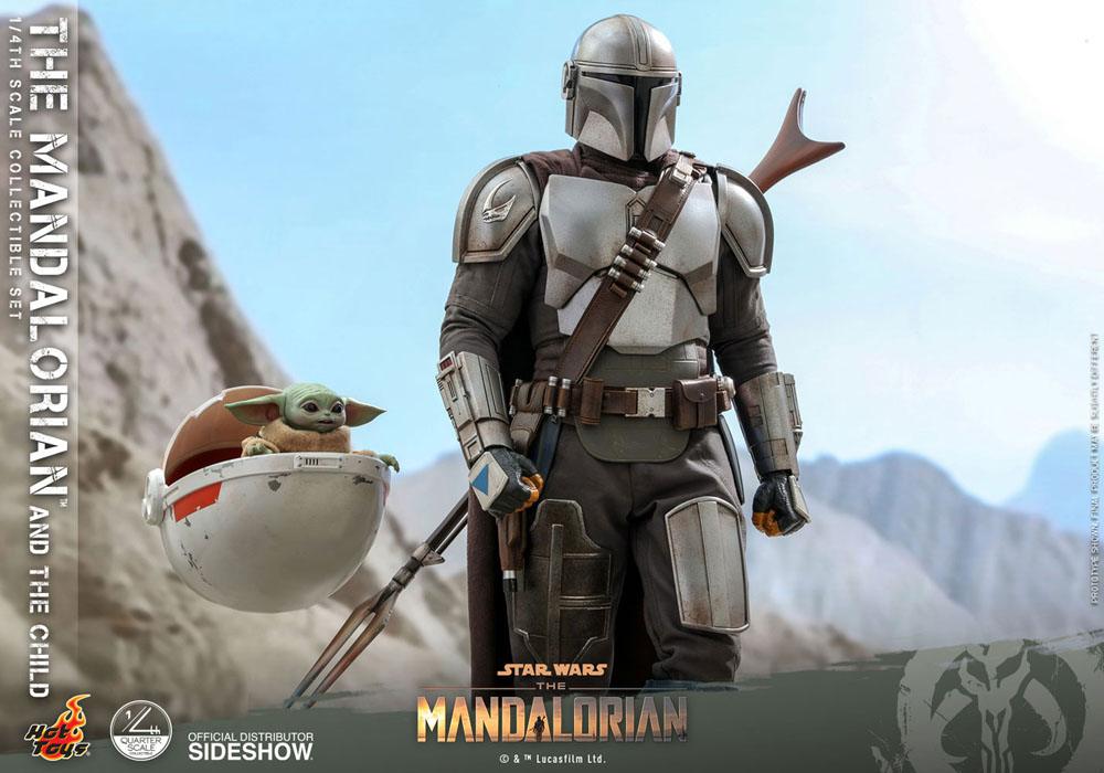 Star Wars The Mandalorian Pack de 2 Figuras 1/4 The Mandalorian & The Child 46 cm