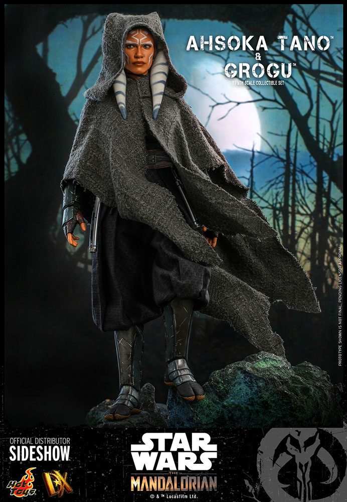 Star Wars The Mandalorian Pack de 2 Figuras 1/6 Ahsoka Tano & Grogu 29 cm