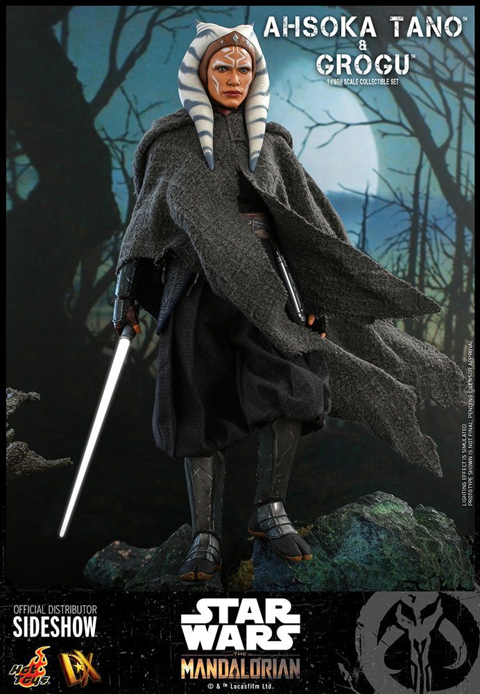 Star Wars The Mandalorian Pack de 2 Figuras 1/6 Ahsoka Tano & Grogu 29 cm