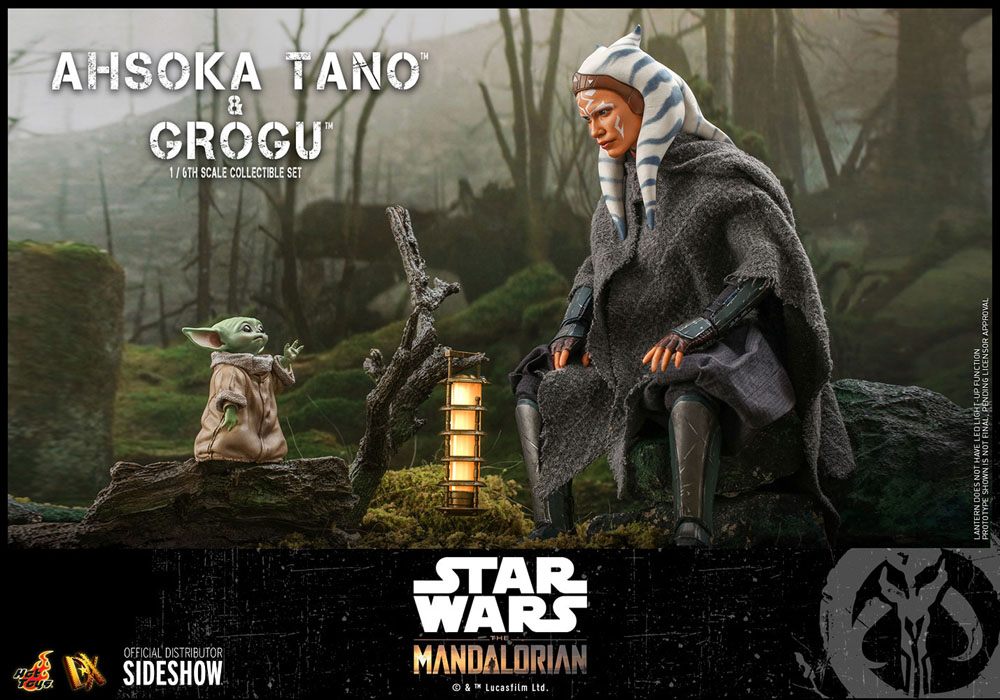 Star Wars The Mandalorian Pack de 2 Figuras 1/6 Ahsoka Tano & Grogu 29 cm