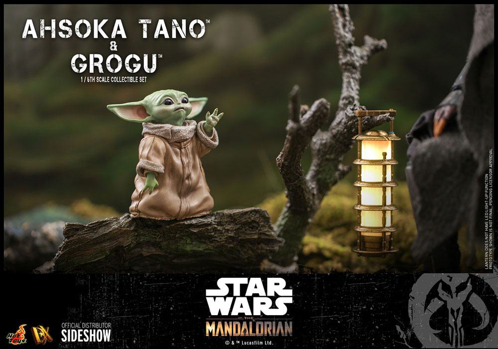 Star Wars The Mandalorian Pack de 2 Figuras 1/6 Ahsoka Tano & Grogu 29 cm