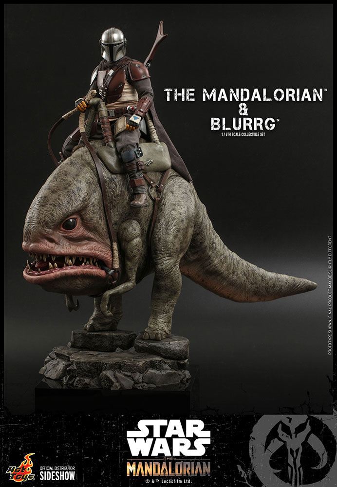 Star Wars The Mandalorian Pack de 2 Figuras 1/6 The Mandalorian & Blurrg 37 cm