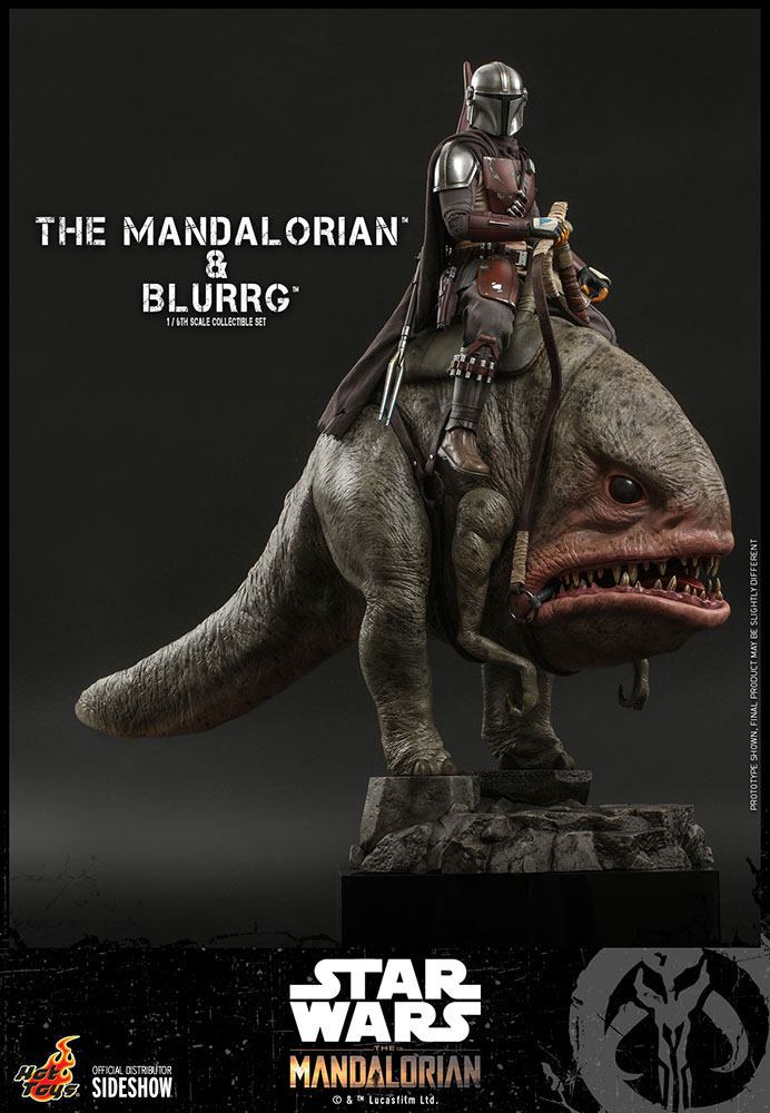 Star Wars The Mandalorian Pack de 2 Figuras 1/6 The Mandalorian & Blurrg 37 cm