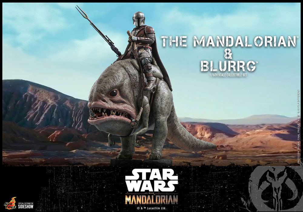 Star Wars The Mandalorian Pack de 2 Figuras 1/6 The Mandalorian & Blurrg 37 cm