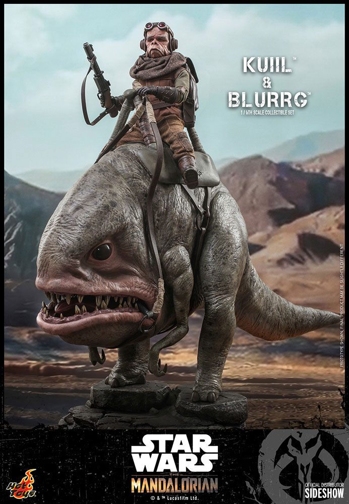 Star Wars The Mandalorian Pack de 2 Figuras 1/6 Kuiil & Blurrg 37 cm