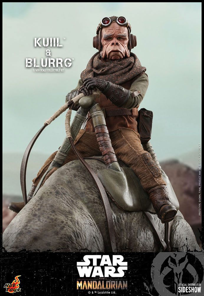 Star Wars The Mandalorian Pack de 2 Figuras 1/6 Kuiil & Blurrg 37 cm