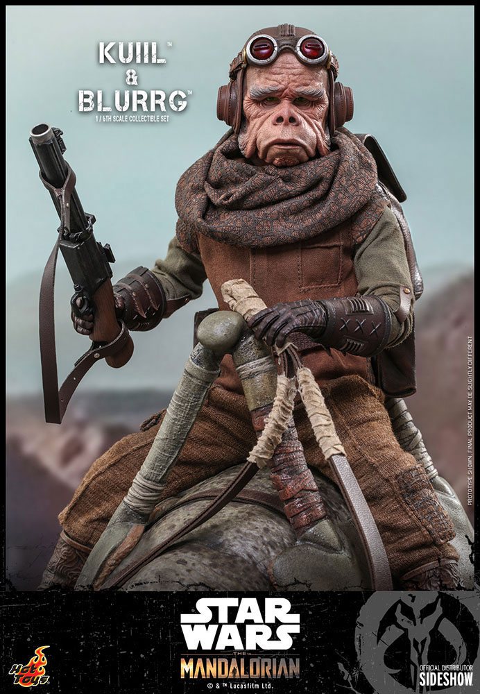 Star Wars The Mandalorian Pack de 2 Figuras 1/6 Kuiil & Blurrg 37 cm