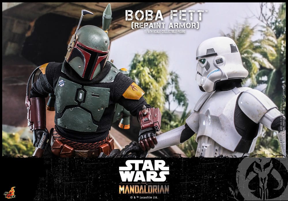 Star Wars: The Mandalorian Figura 1/6 Boba Fett Repaint Armor Special Edition 30 cm