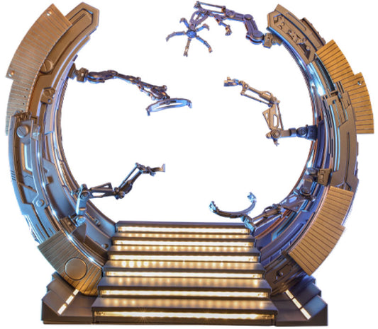 Marvel's The Avengers Set Accesorios Accessories Collection Series Iron Man Suit-Up Gantry