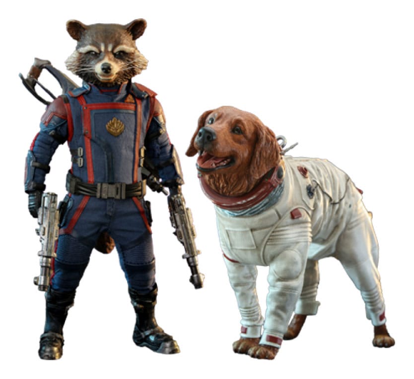 Guardianes de la Galaxia vol. 3 Figuras Movie Masterpiece 1/6 Rocket & Cosmo 16 cm - Z POP Toys