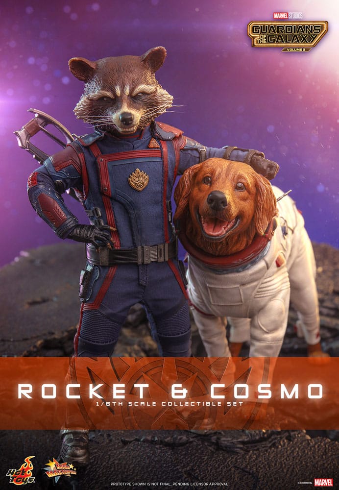 Guardianes de la Galaxia vol. 3 Figuras Movie Masterpiece 1/6 Rocket & Cosmo 16 cm - Z POP Toys