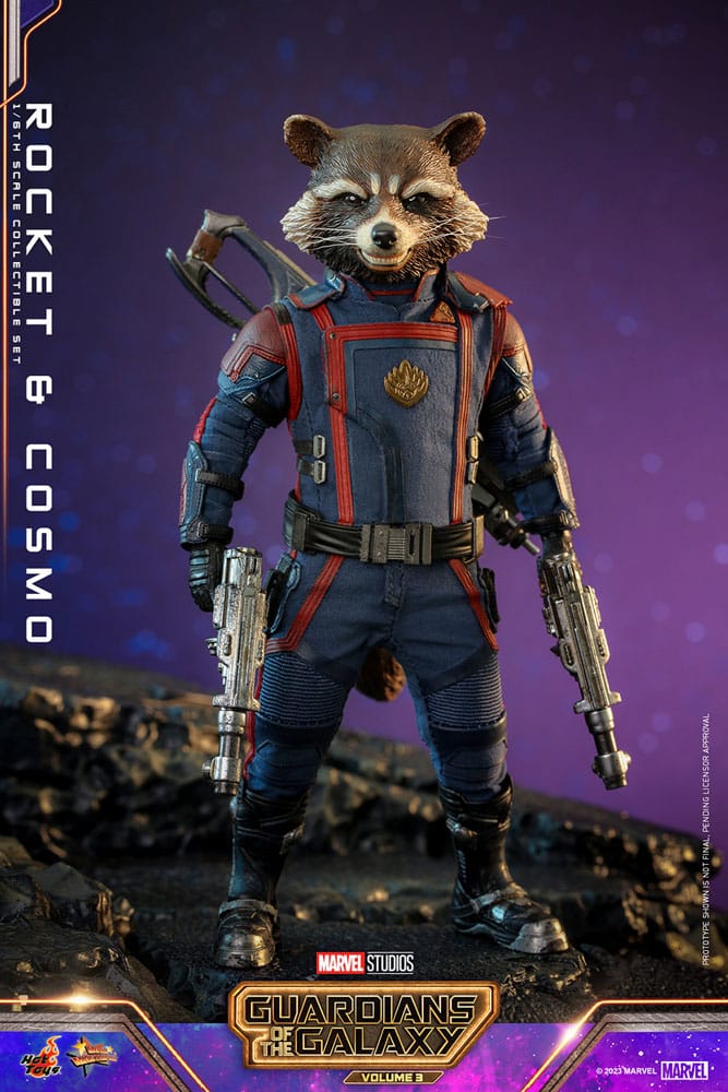 Guardianes de la Galaxia vol. 3 Figuras Movie Masterpiece 1/6 Rocket & Cosmo 16 cm - Z POP Toys