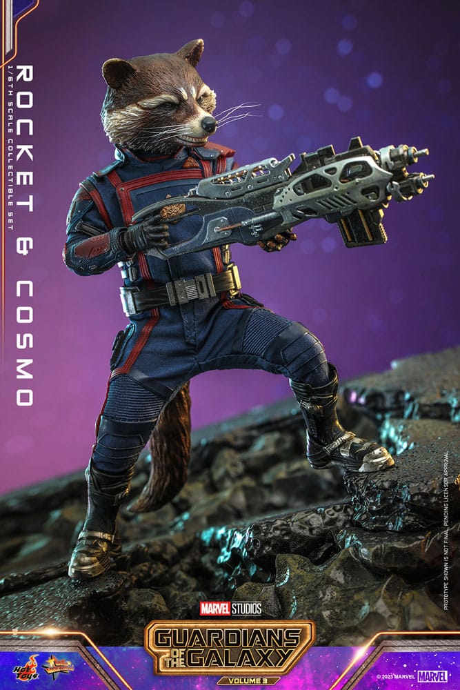 Guardianes de la Galaxia vol. 3 Figuras Movie Masterpiece 1/6 Rocket & Cosmo 16 cm - Z POP Toys