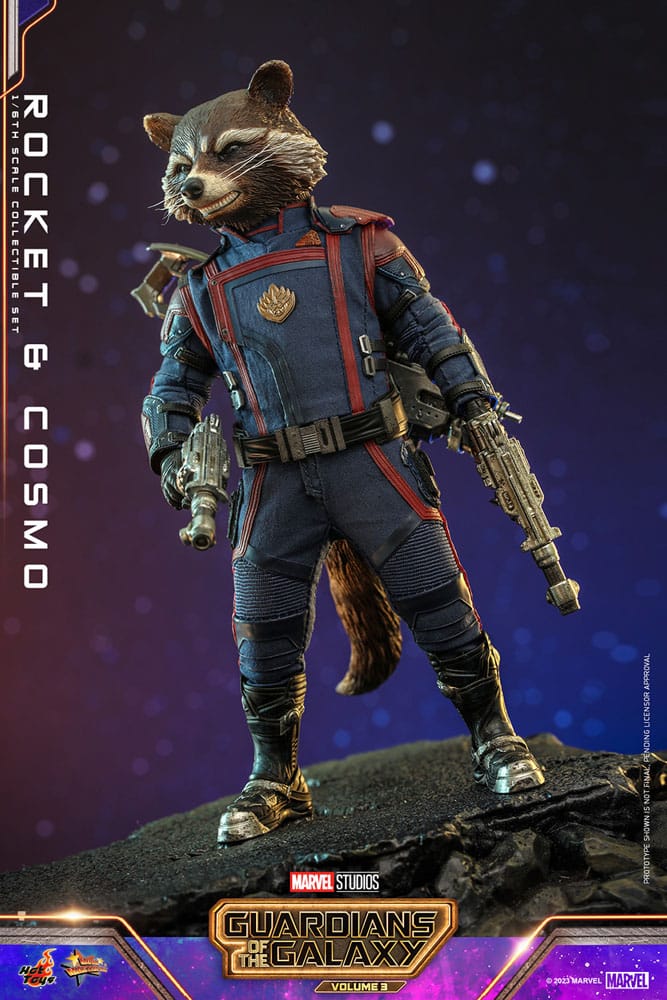 Guardianes de la Galaxia vol. 3 Figuras Movie Masterpiece 1/6 Rocket & Cosmo 16 cm - Z POP Toys