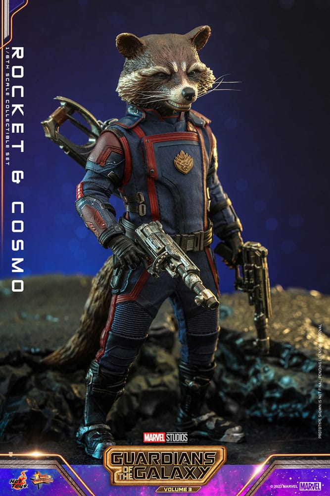 Guardianes de la Galaxia vol. 3 Figuras Movie Masterpiece 1/6 Rocket & Cosmo 16 cm - Z POP Toys