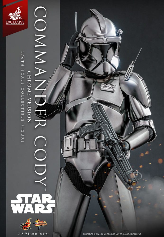 Star Wars Figura Movie Masterpiece 1/6 Commander Cody (Chrome Version) Hot Toys Exclusive 30 cm