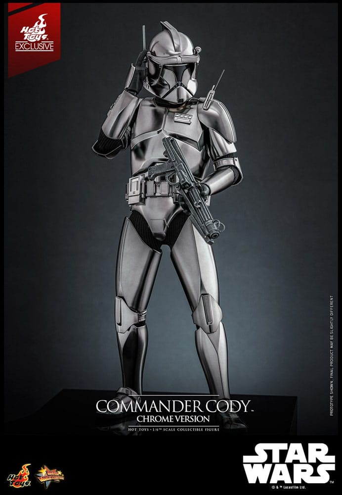 Star Wars Figura Movie Masterpiece 1/6 Commander Cody (Chrome Version) Hot Toys Exclusive 30 cm