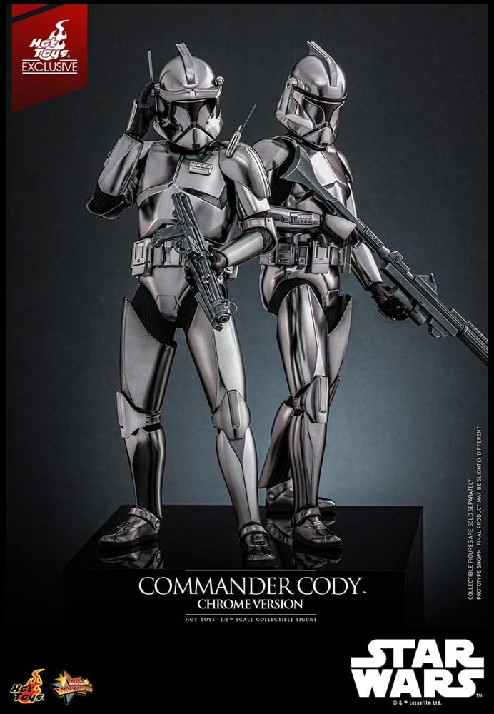 Star Wars Figura Movie Masterpiece 1/6 Commander Cody (Chrome Version) Hot Toys Exclusive 30 cm