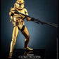 Star Wars Figura 1/6 Clone Trooper (Gold Chrome Version) Exclusive 30 cm