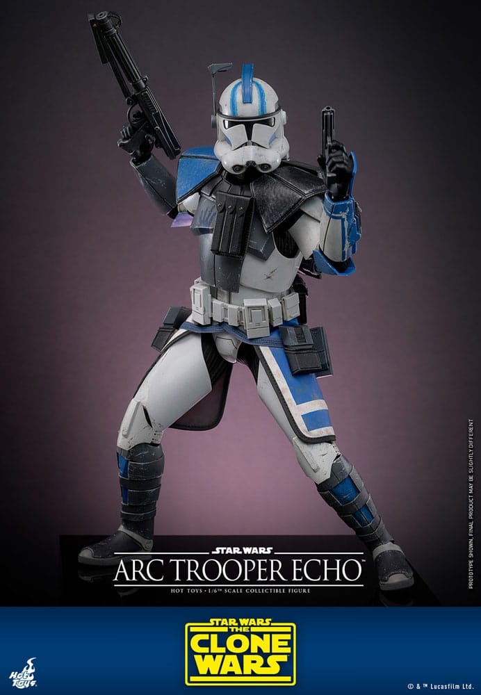 Star Wars:: The Clone Wars Figura 1/6 Arc Trooper Echo 30 cm