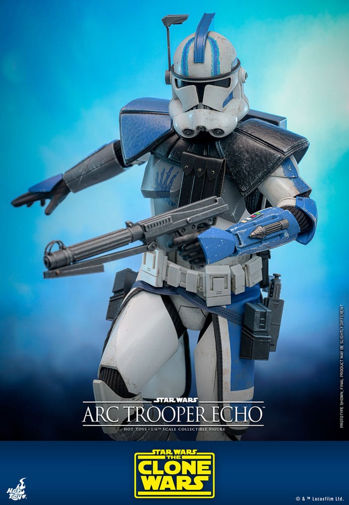 Star Wars:: The Clone Wars Figura 1/6 Arc Trooper Echo 30 cm