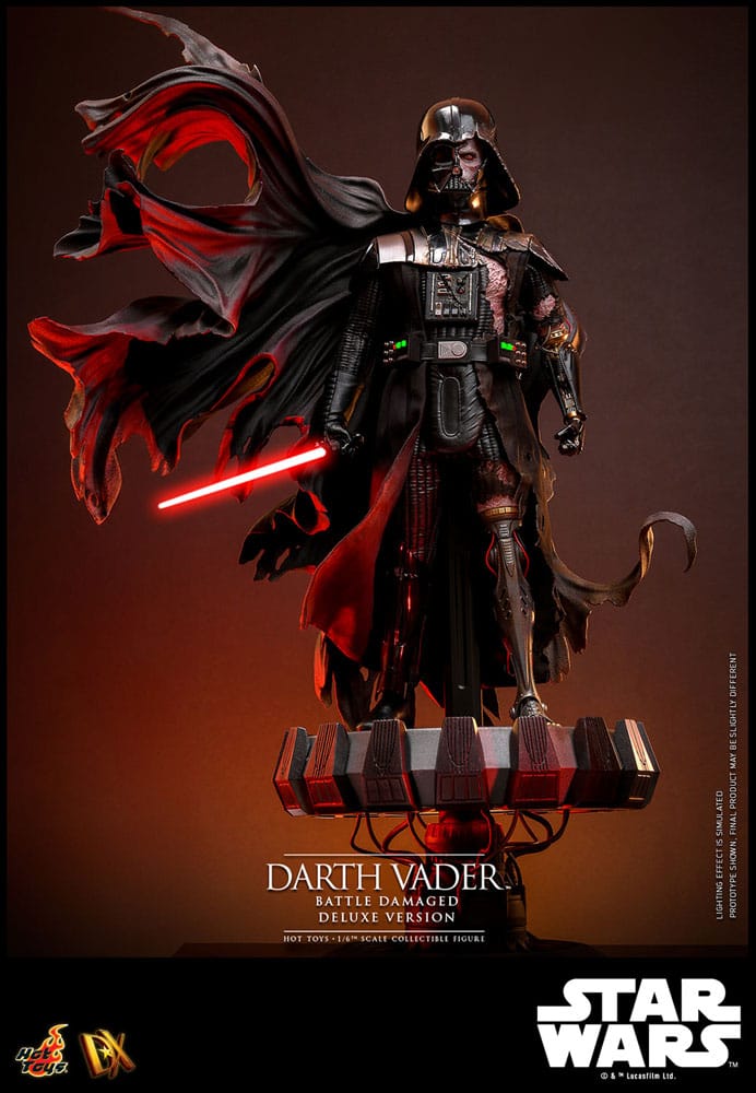 Star Wars Figura 1/6 Darth Vader (Battle Damaged) Deluxe Version 35 cm