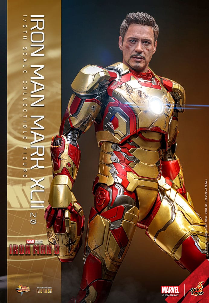 Iron Man 3 Figura Movie Masterpiece Diecast 1/6 Iron Man Mark XLII (2.0) 32 cm