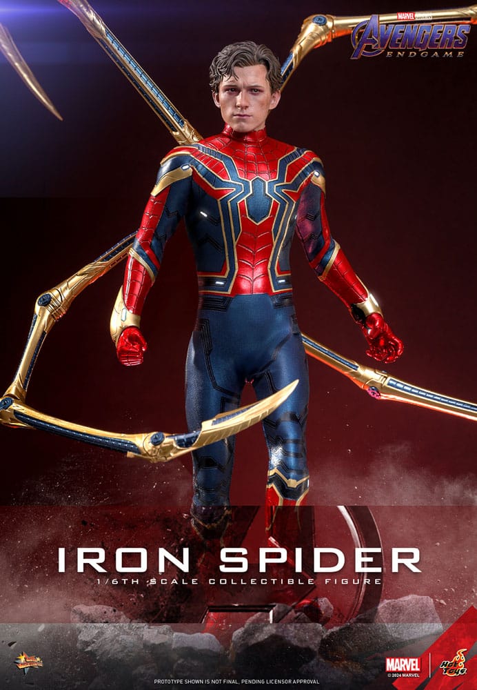 Vengadores: Endgame Movie Masterpiece Figura 1/6 Iron Spider 28 cm