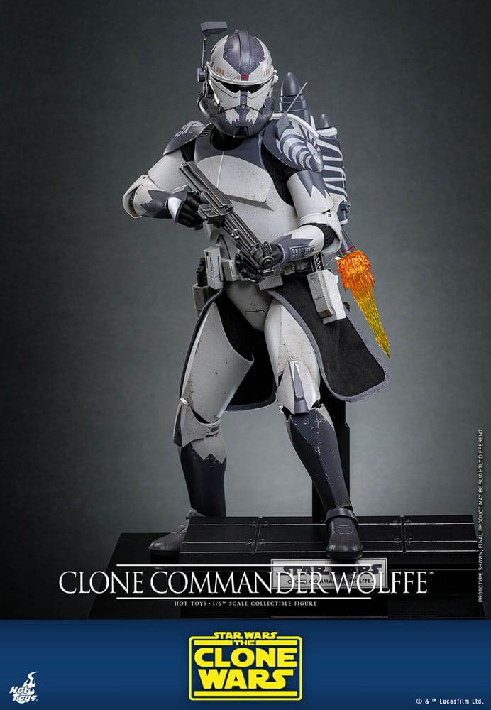 Star Wars: The Clone Wars Figura 1/6 Clone Commander Wolffe 30 cm