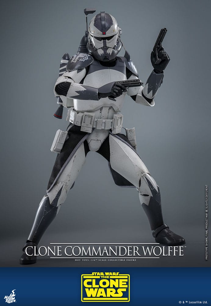 Star Wars: The Clone Wars Figura 1/6 Clone Commander Wolffe 30 cm