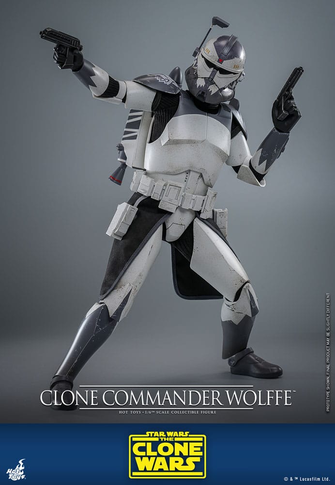 Star Wars: The Clone Wars Figura 1/6 Clone Commander Wolffe 30 cm