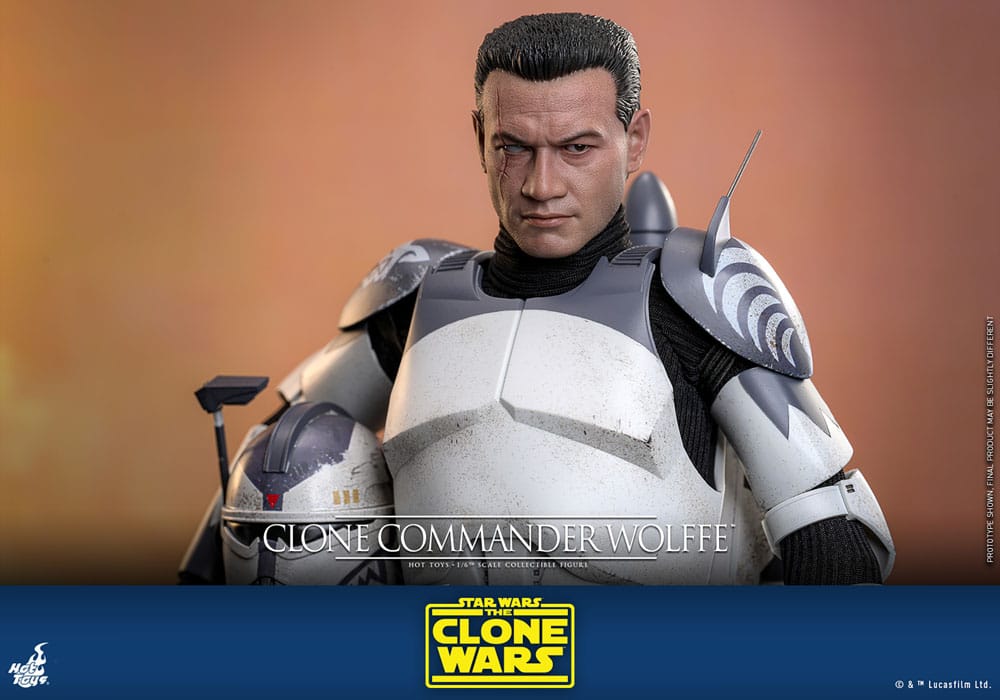 Star Wars: The Clone Wars Figura 1/6 Clone Commander Wolffe 30 cm