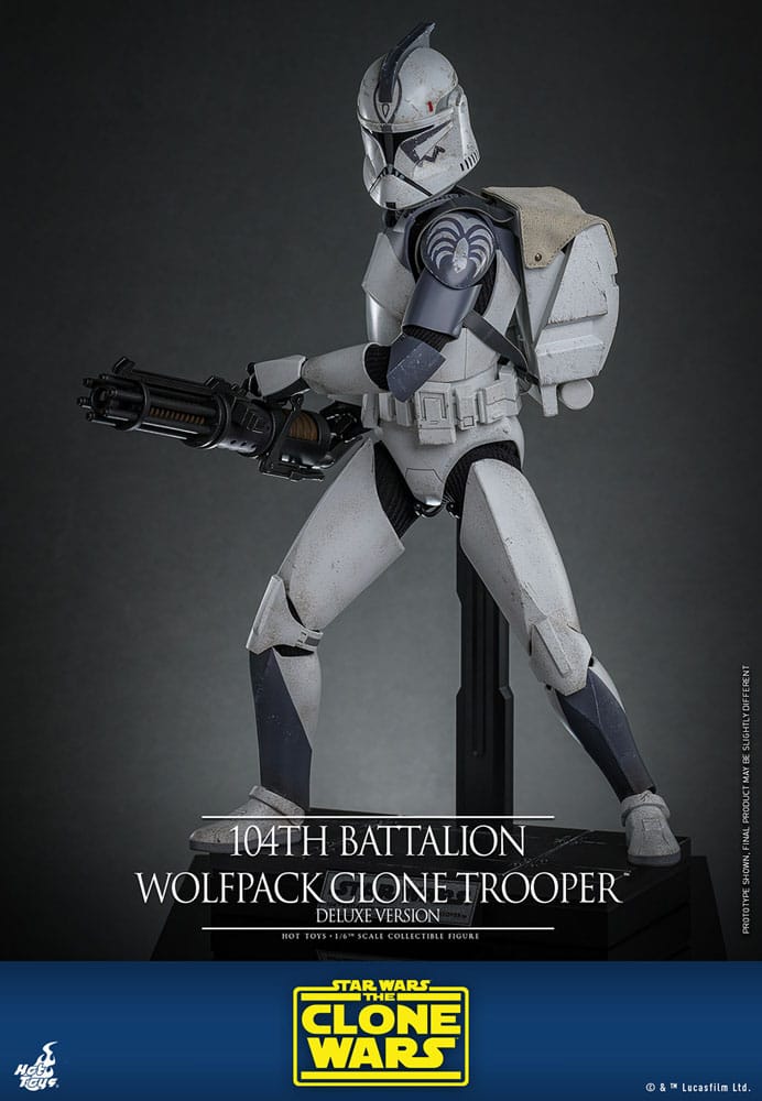 Star Wars The Clone Wars Figura 1/6 104th Battalion Wolfpack Clone Trooper Deluxe Version 30 cm