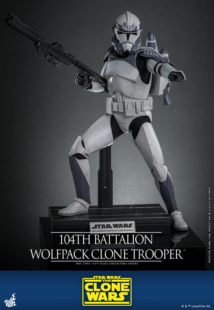 Star Wars The Clone Wars Figura 1/6 104th Battalion Wolfpack Clone Trooper 30 cm